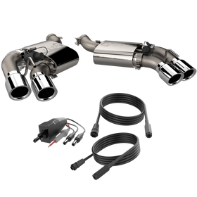 QTP 16-18 Chevrolet Camaro SS 6.2L 304SS Screamer Axle Back Exhaust w/4in Quad Tips