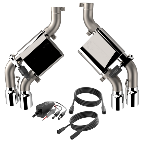 QTP 16-18 Chevrolet Camaro SS 6.2L 304SS Screamer Axle Back Exhaust w/4in Quad Tips