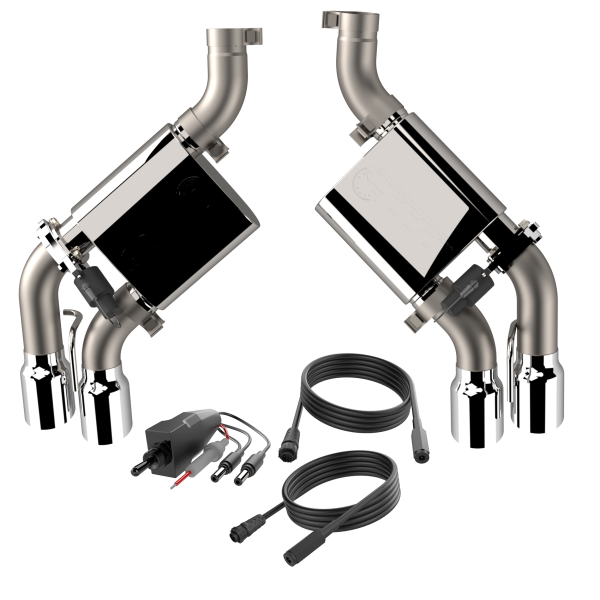 QTP 16-18 Chevrolet Camaro SS 6.2L 304SS Screamer Axle Back Exhaust w/4in Quad Tips - 0