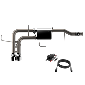 QTP 14-18 Chevy Silverado 1500 4.8L/5.3L EC/CC SB 304SS Screamer Cat-Back Side Exit w/4.5in Tips - 0