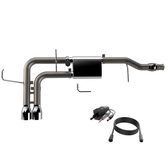 QTP 14-18 Chevy Silverado 1500 4.8L/5.3L EC/CC SB 304SS Screamer Cat-Back Side Exit w/4.5in Tips