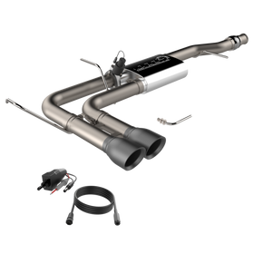 QTP 14-18 Chevy Silverado 1500 4.8L/5.3L EC/CC SB 304SS Screamer Cat-Back Side Exit w/4.5in Blk Tips