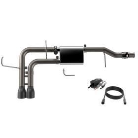 QTP 14-18 Chevy Silverado 1500 4.8L/5.3L EC/CC SB 304SS Screamer Cat-Back Side Exit w/4.5in Blk Tips - 0