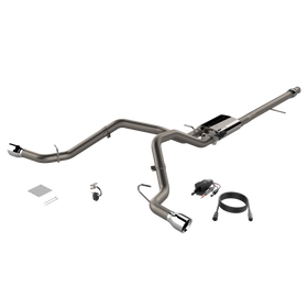 QTP 14-18 Chevy Silverado 1500 4.8L/5.3L EC/CC SB 304SS Scrmr Cat-Back Rear Split Exit w/4.5in Tips
