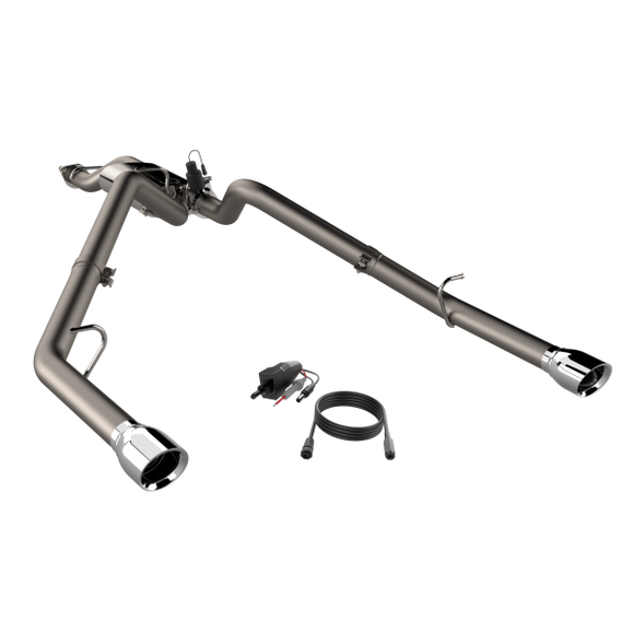 QTP 2019 + Ram 1500 CC/SB 5.7L Screamer 304 SS Cat Back Exhaust Split Rear Exit w/3in Tips