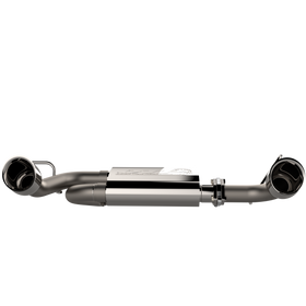 QTP 07-18 Jeep Wrangler 3.6L/3.8L 304SS Screamer Axle Back Exhaust w/4in Tips - 0
