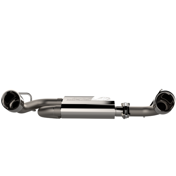 QTP 07-18 Jeep Wrangler 3.6L/3.8L 304SS Screamer Axle Back Exhaust w/4in Tips