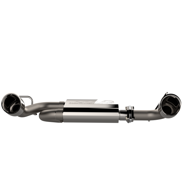 QTP 07-18 Jeep Wrangler 3.6L/3.8L 304SS Screamer Axle Back Exhaust w/4in Tips - 0