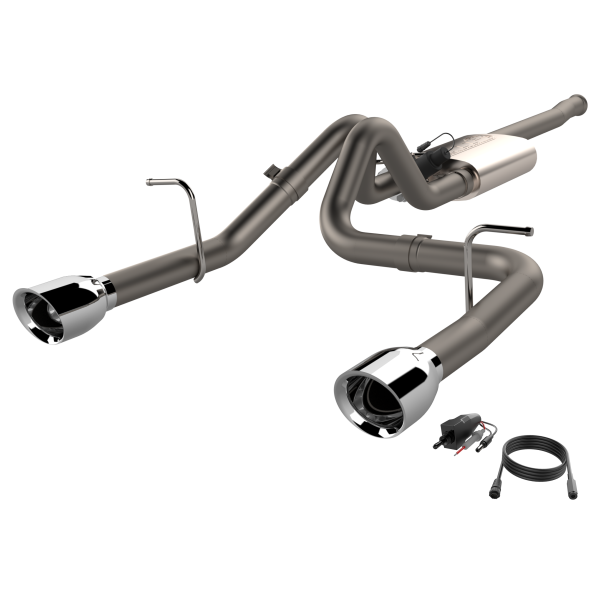 QTP 2018 Jeep Wrangler JL 304SS Screamer Cat-Back Exhaust 4DR w/4in Tips
