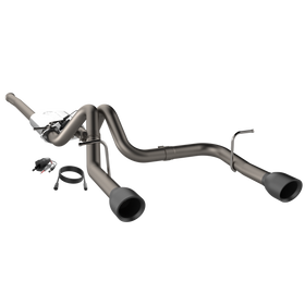 QTP 2018+ Jeep Wrangler JL 304SS Screamer Cat-Back Exhaust 4DR w/4in Black Tips
