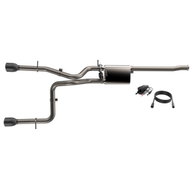 QTP 2018+ Jeep Wrangler JL 304SS Screamer Cat-Back Exhaust 4DR w/4in Black Tips - 0