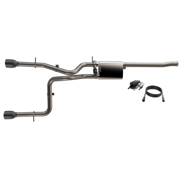 QTP 2018+ Jeep Wrangler JL 304SS Screamer Cat-Back Exhaust 4DR w/4in Black Tips