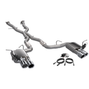 QTP 2018+ Jeep Grand Cherokee Trackhawk 304SS Screamer Cat-Back Exhaust w/4in Tips-1