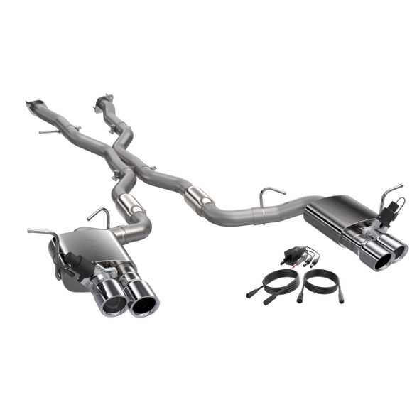 QTP 2018+ Jeep Grand Cherokee Trackhawk 304SS Screamer Cat-Back Exhaust w/4in Tips