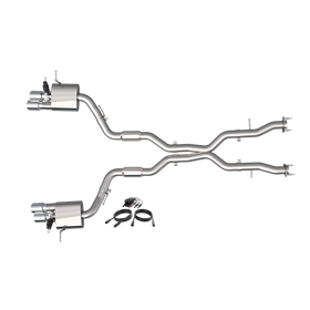 QTP 2018+ Jeep Grand Cherokee Trackhawk 304SS Screamer Cat-Back Exhaust w/4in Tips - 0
