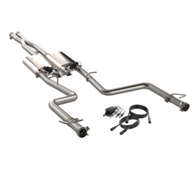 QTP 15-18 Dodge Challenger 5.7L 304SS Screamer Cat-Back Exhaust w/3in Tips