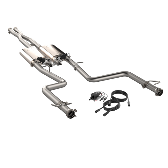 QTP 15-18 Dodge Challenger 5.7L 304SS Screamer Cat-Back Exhaust w/3in Tips