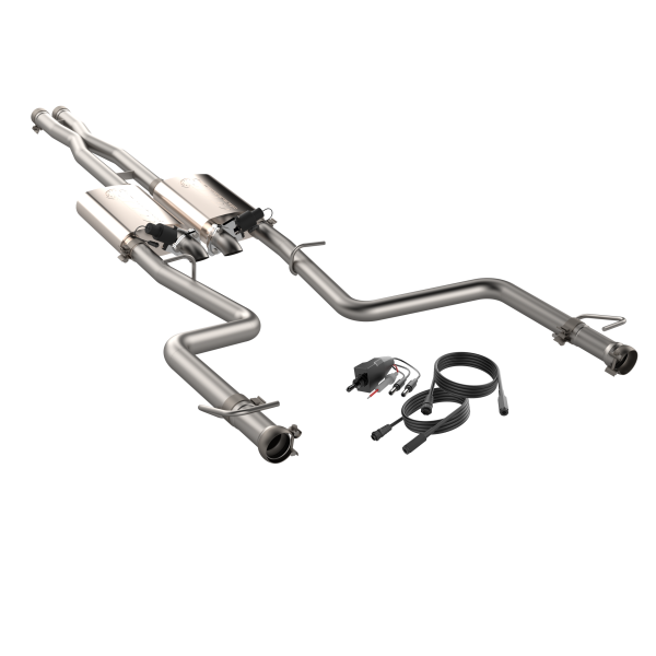 QTP 15-18 Dodge Challenger 5.7L 304SS Screamer Cat-Back Exhaust w/3in Tips