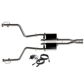 QTP 15-18 Dodge Challenger 5.7L 304SS Screamer Cat-Back Exhaust w/3in Tips - 0