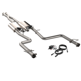 QTP 15-18 Dodge Challenger 6.2L/6.4L 304SS Screamer Cat-Back Exhaust w/3in Tips
