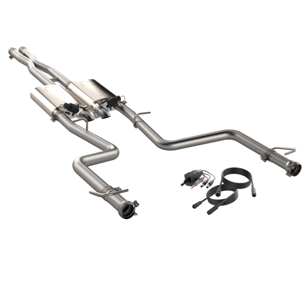 QTP 15-18 Dodge Challenger 6.2L/6.4L 304SS Screamer Cat-Back Exhaust w/3in Tips