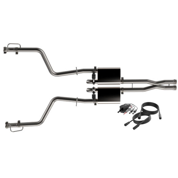 QTP 15-18 Dodge Challenger 6.2L/6.4L 304SS Screamer Cat-Back Exhaust w/3in Tips