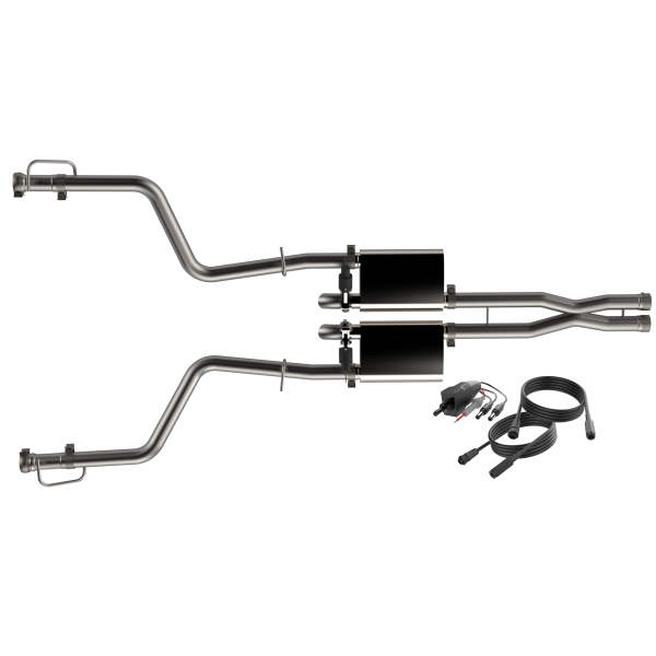 QTP 15-18 Dodge Challenger 6.2L/6.4L 304SS Screamer Cat-Back Exhaust w/3in Tips - 0