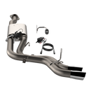 QTP 15-18 Ford F-150 CC/EC Standard Bed 304SS Screamer Cat-Back Exhaust w/3in Tips-2