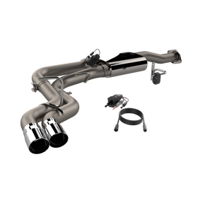 QTP 15-18 Ford F-150 CC/EC Standard Bed 304SS Screamer Cat-Back Exhaust w/3in Tips