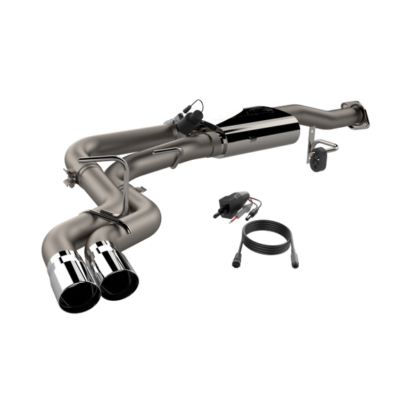 QTP 15-18 Ford F-150 CC/EC Standard Bed 304SS Screamer Cat-Back Exhaust w/3in Tips