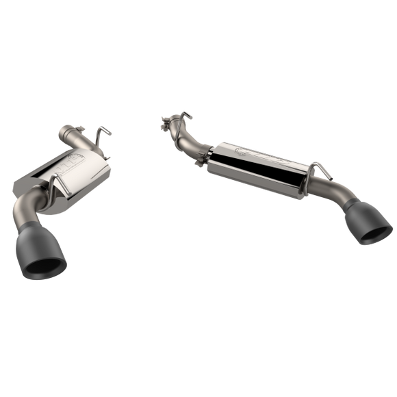 QTP 10-13 Chevrolet Camaro SS 6.2L 304SS AR3 Axle Back Exhaust w/4.5in Black Tips