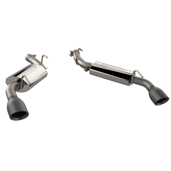 QTP 10-13 Chevrolet Camaro SS 6.2L 304SS AR3 Axle Back Exhaust w/4.5in Black Tips