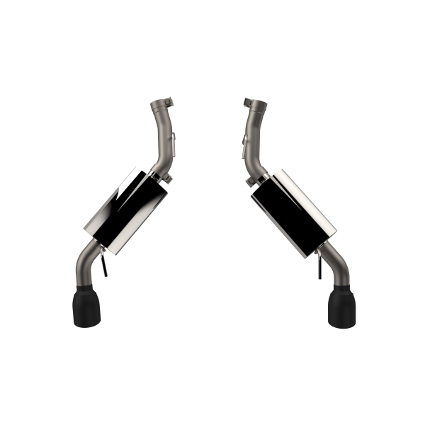 QTP 10-13 Chevrolet Camaro SS 6.2L 304SS AR3 Axle Back Exhaust w/4.5in Black Tips - 0