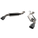 QTP 10-13 Chevrolet Camaro SS 6.2L 304SS AR3 Axle Back Exhaust w/4.5in Black Tips-3