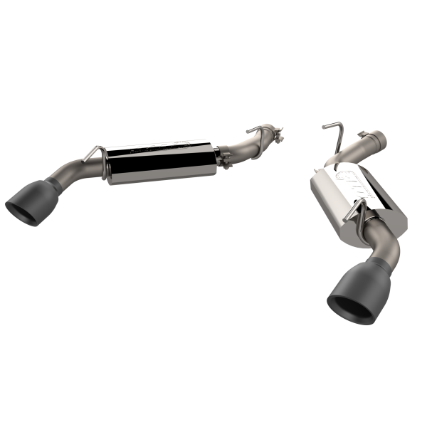 QTP 10-13 Chevrolet Camaro SS 6.2L 304SS AR3 Axle Back Exhaust w/4.5in Black Tips