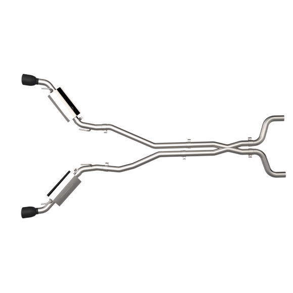QTP 10-13 Chevrolet Camaro SS 6.2L 304SS AR3 Cat-Back Exhaust w/4.5in Black Tips