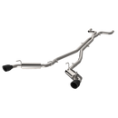 QTP 10-13 Chevrolet Camaro SS 6.2L 304SS AR3 Cat-Back Exhaust w/4.5in Black Tips-1