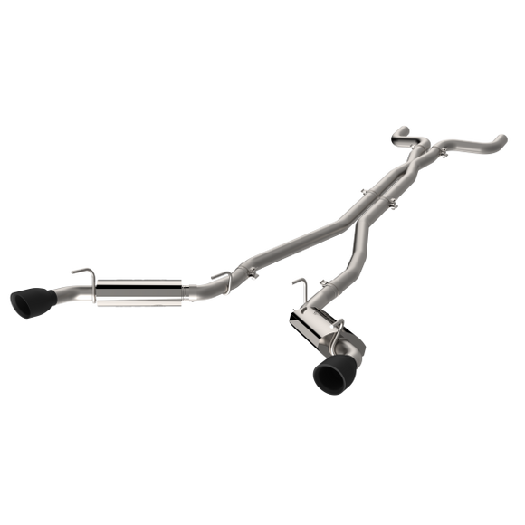 QTP 10-13 Chevrolet Camaro SS 6.2L 304SS AR3 Cat-Back Exhaust w/4.5in Black Tips