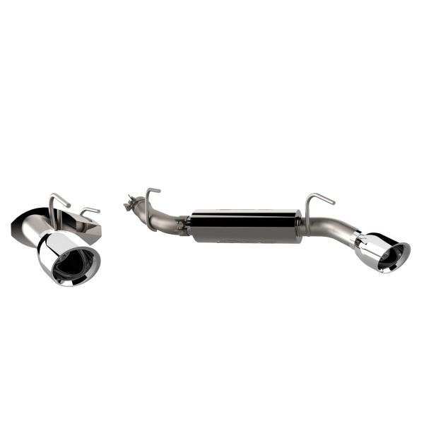 QTP 14-15 Chevrolet Camaro SS 6.2L 304SS AR3 Axle Back Exhaust w/4.5in Tips - 0