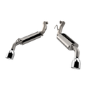 QTP 14-15 Chevrolet Camaro SS 6.2L 304SS AR3 Axle Back Exhaust w/4.5in Tips-1