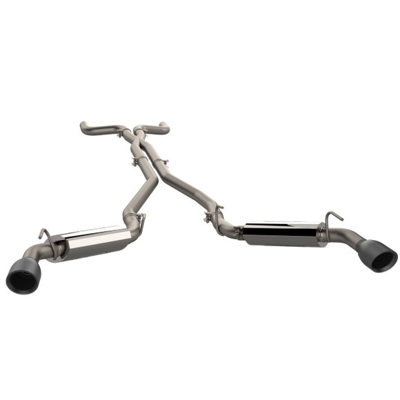 QTP 14-15 Chevrolet Camaro SS 6.2L 304SS AR3 Cat-Back Exhaust w/4.5in Black Tips