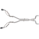 QTP 14-15 Chevrolet Camaro SS 6.2L 304SS AR3 Cat-Back Exhaust w/4.5in Black Tips-3