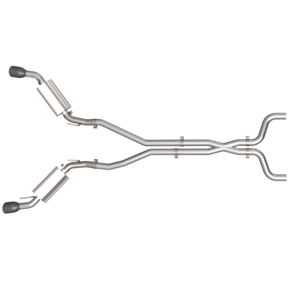 QTP 14-15 Chevrolet Camaro SS 6.2L 304SS AR3 Cat-Back Exhaust w/4.5in Black Tips