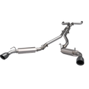 QTP 14-15 Chevrolet Camaro SS 6.2L 304SS AR3 Cat-Back Exhaust w/4.5in Black Tips-1