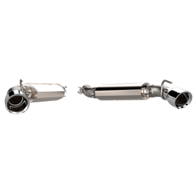 QTP 16-18 Chevrolet Camaro SS 6.2L 304SS AR3 Axle Back Exhaust w/4.5in Dual Tips - 0