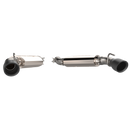QTP 16-18 Chevrolet Camaro SS 6.2L 304SS AR3 Axle Back Exhaust w/4.5in Black Dual Tips-2