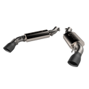 QTP 16-18 Chevrolet Camaro SS 6.2L 304SS AR3 Axle Back Exhaust w/4.5in Black Dual Tips-1