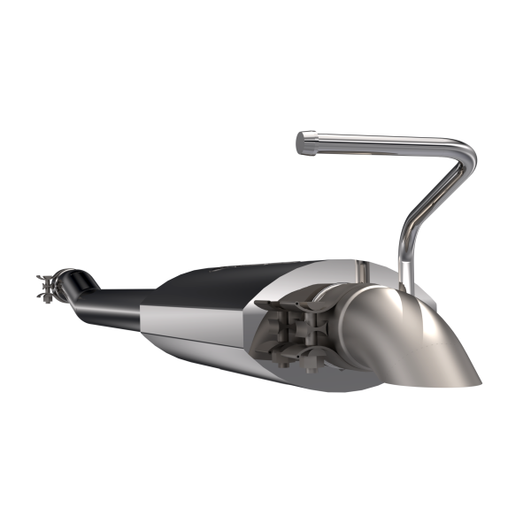QTP 07-18 Jeep Wrangler JK 3.6/3.8L 304SS AR3 Crawler Exhaust - 0
