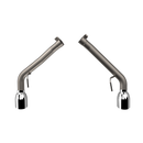 QTP 10-13 Chevrolet Camaro SS 6.2L 304SS Eliminator Muffler Delete Axle Back Exhaust w/4.5in Tips-2