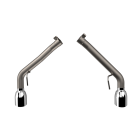 QTP 10-13 Chevrolet Camaro SS 6.2L 304SS Eliminator Muffler Delete Axle Back Exhaust w/4.5in Tips - 0